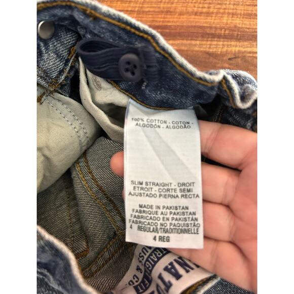 LEVI SIGNATURE Boy’s Slim Straight Fit Jeans / Size: 4R - Picture 4 of 11